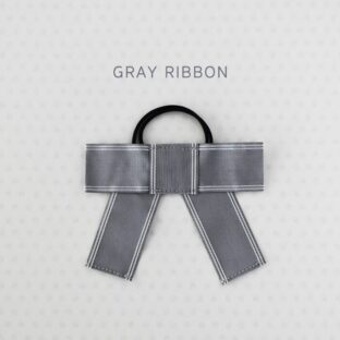 GRAY RIBBON ヘアゴム