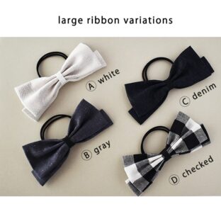 large ribbon ヘアゴム