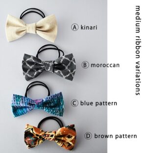 medium ribbon ヘアゴム